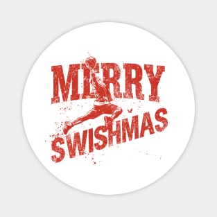 Retro Swishmas Basketball Santa Claus Magnet